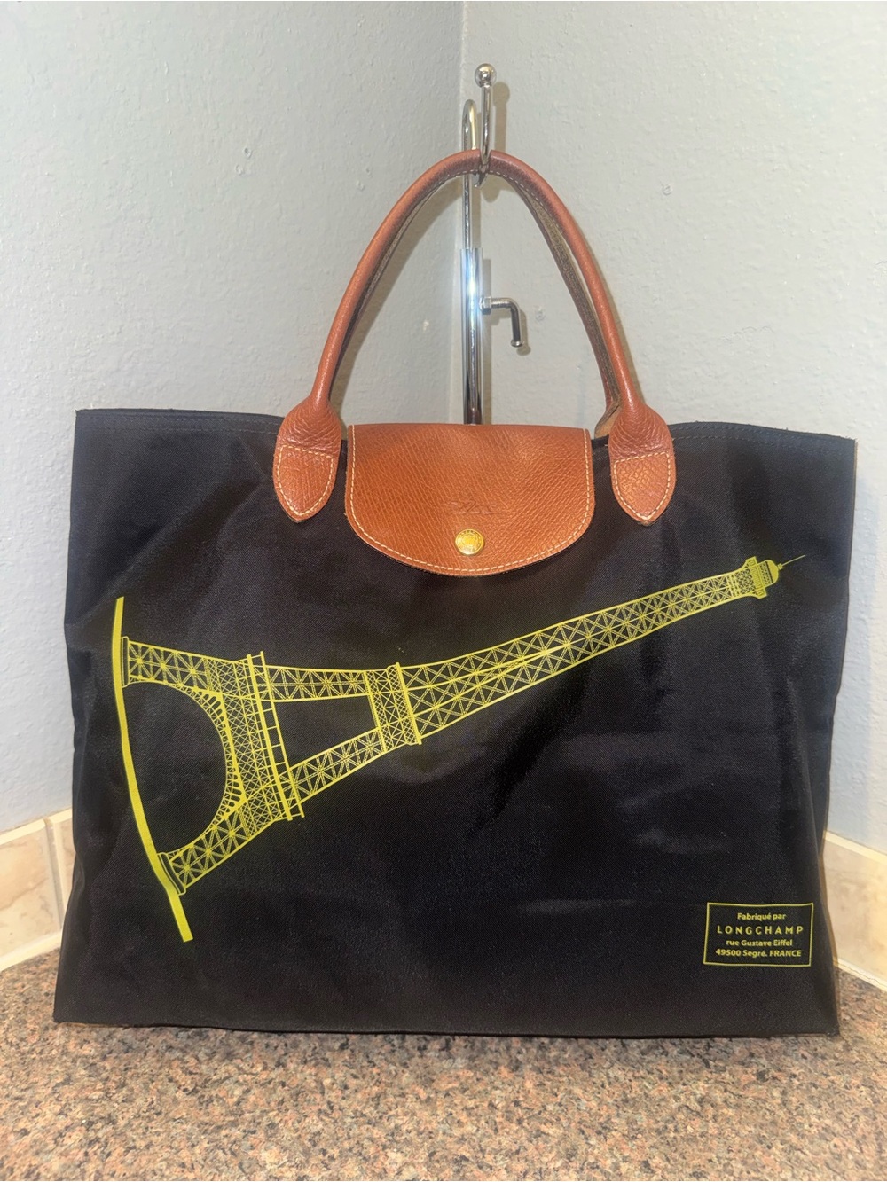 Longchamp Le Pliage Eiffel Tower Limited Edition Large Tote